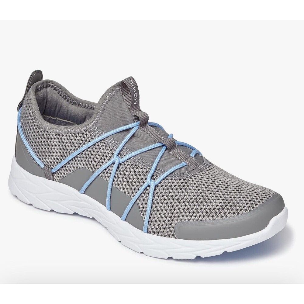 Vionic Jada Gray Sneakers Womens Size 7.5 Shoes Slip On Mesh Activewear Footwear